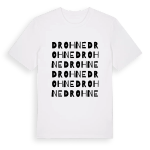 Drohne ordlek t-shirt – ekologisk bomull t-shirt från Pinshirt