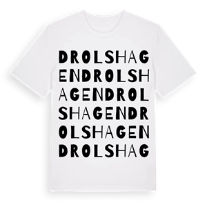 Drolshagen ordlek t-shirt – ekologisk bomull t-shirt från Pinshirt