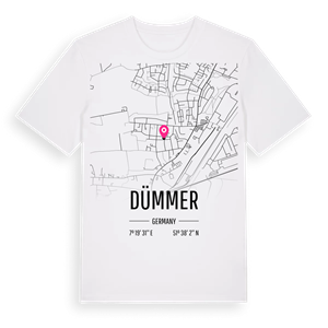 Dümmer karta t-shirt – ekologisk bomull t-shirt från Pinshirt