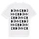 Dümmer ordlek t-shirt