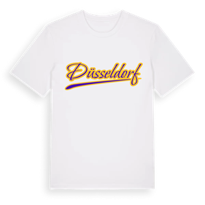 Düsseldorf baseball t-shirt – ekologisk bomull t-shirt från Pinshirt