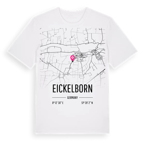Eickelborn karta t-shirt – ekologisk bomull t-shirt från Pinshirt