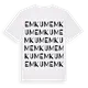 Emkum ordlek t-shirt