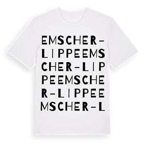 Emscher-Lippe ordlek t-shirt – ekologisk bomull t-shirt från Pinshirt