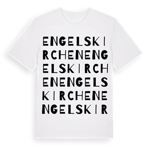 Engelskirchen ordlek t-shirt – ekologisk bomull t-shirt från Pinshirt