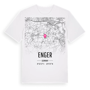 Enger karta t-shirt – ekologisk bomull t-shirt från Pinshirt