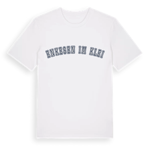 Enkesen im Klei college t-shirt – ekologisk bomull t-shirt från Pinshirt