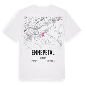 Ennepetal karta t-shirt – ekologisk bomull t-shirt från Pinshirt