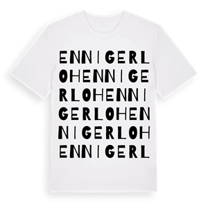 Ennigerloh ordlek t-shirt – ekologisk bomull t-shirt från Pinshirt