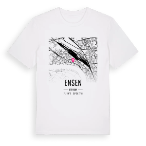 Ensen karta t-shirt – ekologisk bomull t-shirt från Pinshirt