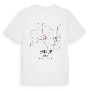 Entrup karta t-shirt – ekologisk bomull t-shirt från Pinshirt