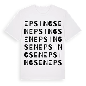 Epsingsen ordlek t-shirt – ekologisk bomull t-shirt från Pinshirt