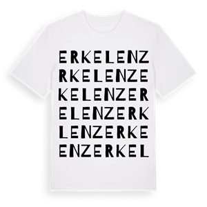 Erkelenz ordlek t-shirt – ekologisk bomull t-shirt från Pinshirt