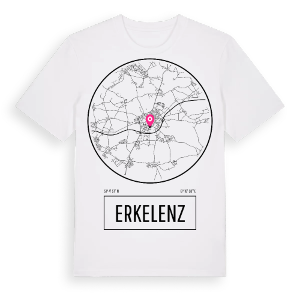 Erkelenz t-shirt – ekologisk bomull t-shirt från Pinshirt