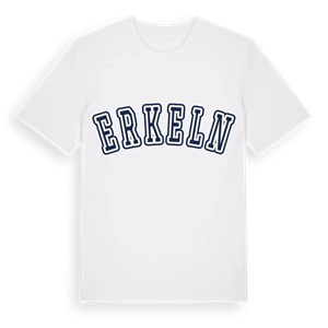 Erkeln college t-shirt – ekologisk bomull t-shirt från Pinshirt