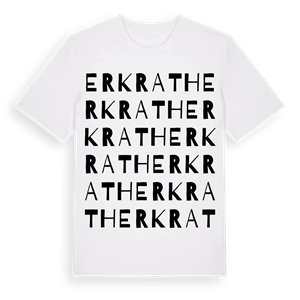 Erkrath ordlek t-shirt – ekologisk bomull t-shirt från Pinshirt