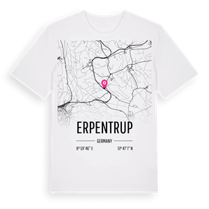 Erpentrup karta t-shirt – ekologisk bomull t-shirt från Pinshirt