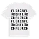 Flüren ordlek t-shirt