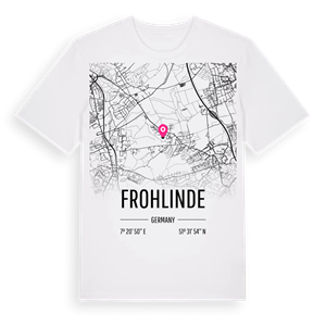 Frohlinde karta t-shirt – ekologisk bomull t-shirt från Pinshirt