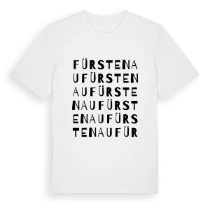 Fürstenau ordlek t-shirt – ekologisk bomull t-shirt från Pinshirt
