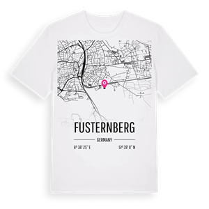 Fusternberg karta t-shirt – ekologisk bomull t-shirt från Pinshirt
