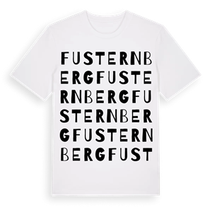 Fusternberg ordlek t-shirt – ekologisk bomull t-shirt från Pinshirt