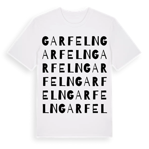 Garfeln ordlek t-shirt – ekologisk bomull t-shirt från Pinshirt