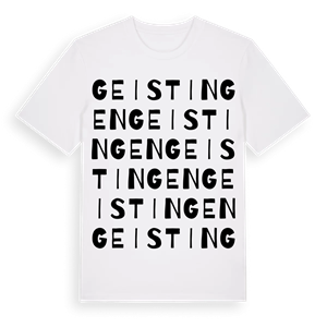 Geistingen ordlek t-shirt – ekologisk bomull t-shirt från Pinshirt