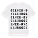 Gelmer-Dyckburg ordlek t-shirt