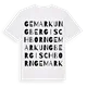 Gemarkung Bergisch Born ordlek t-shirt