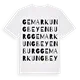 Gemarkung Beyenburg ordlek t-shirt