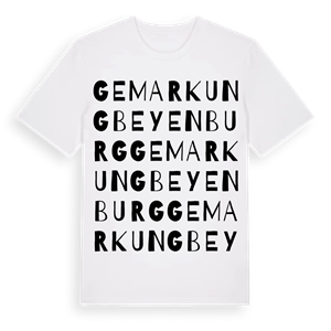 Gemarkung Beyenburg ordlek t-shirt – ekologisk bomull t-shirt från Pinshirt