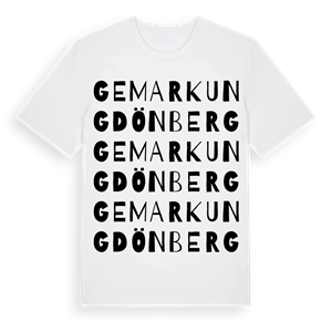 Gemarkung Dönberg ordlek t-shirt – ekologisk bomull t-shirt från Pinshirt