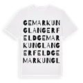Gemarkung Langerfeld ordlek t-shirt