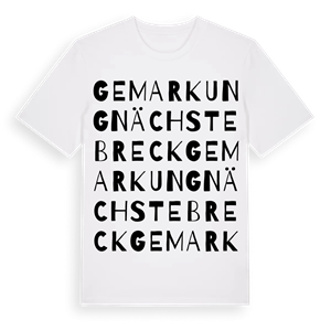 Gemarkung Nächstebreck ordlek t-shirt – ekologisk bomull t-shirt från Pinshirt