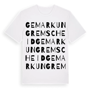 Gemarkung Remscheid ordlek t-shirt – ekologisk bomull t-shirt från Pinshirt