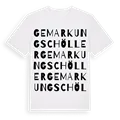 Gemarkung Schöller ordlek t-shirt