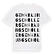 Gemarkung Schöller ordlek t-shirt