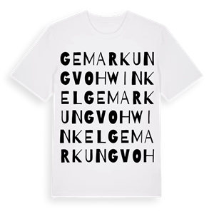 Gemarkung Vohwinkel ordlek t-shirt – ekologisk bomull t-shirt från Pinshirt