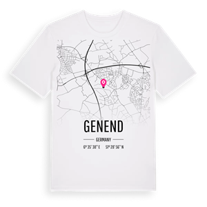Genend karta t-shirt – ekologisk bomull t-shirt från Pinshirt