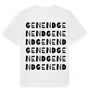 Genend ordlek t-shirt – ekologisk bomull t-shirt från Pinshirt