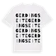 Gerdingseite ordlek t-shirt