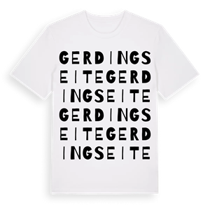 Gerdingseite ordlek t-shirt – ekologisk bomull t-shirt från Pinshirt