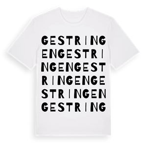 Gestringen ordlek t-shirt – ekologisk bomull t-shirt från Pinshirt