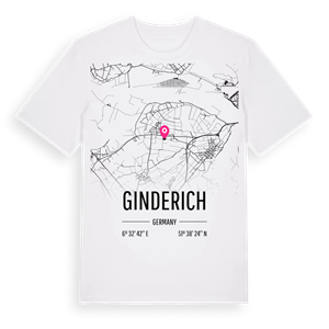 Ginderich karta t-shirt – ekologisk bomull t-shirt från Pinshirt