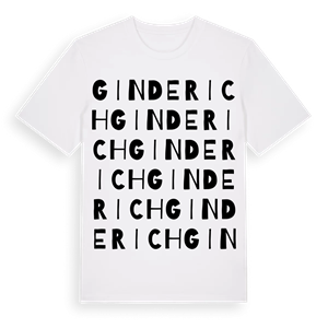 Ginderich ordlek t-shirt – ekologisk bomull t-shirt från Pinshirt