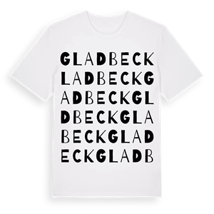 Gladbeck ordlek t-shirt – ekologisk bomull t-shirt från Pinshirt