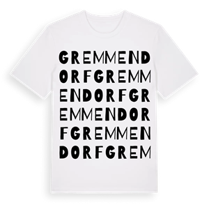 Gremmendorf ordlek t-shirt – ekologisk bomull t-shirt från Pinshirt
