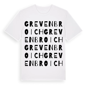 Grevenbroich ordlek t-shirt – ekologisk bomull t-shirt från Pinshirt