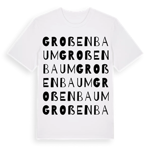 Großenbaum ordlek t-shirt – ekologisk bomull t-shirt från Pinshirt